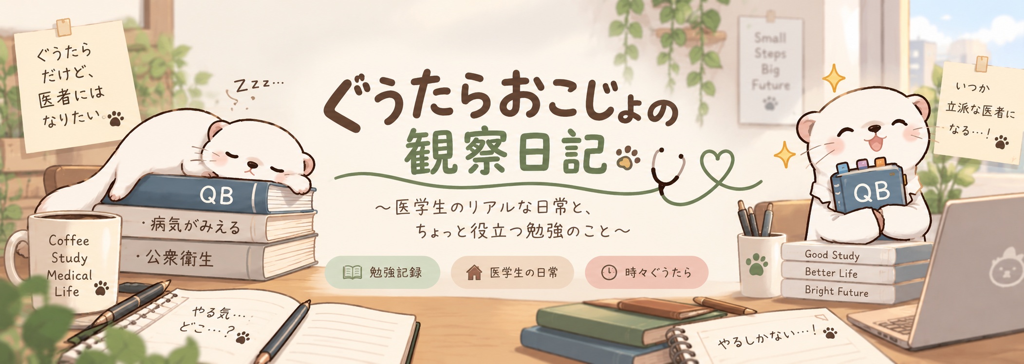 ぐうたらおこじょの観察日記